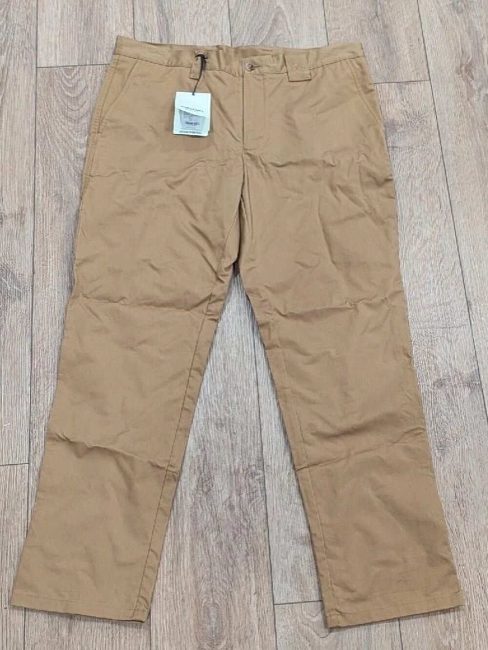 $910 Mens Burberry "Denton" Cotton Cargo Pants Camel 52 US 36